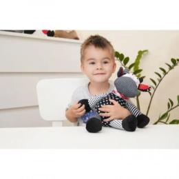 Мяка іграшка Same Toy Корова/Бик A1057/24 Black White 24 см