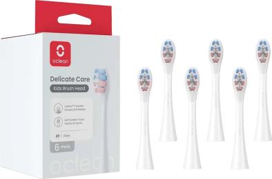 Насадка для електричної зубної щітки Oclean Delicate Care P3K1 White 6 шт (6970810557404)