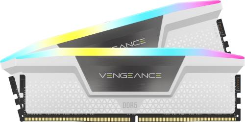 Оперативна память Corsair 32GB (2x16GB) DDR5 6000 MHz CL30 Vengeance RGB White (CMH32GX5M2B6000Z30W)