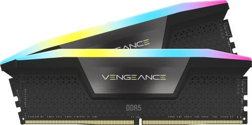 Оперативна память Corsair 96GB (2x48GB) DDR5 7200 MHz CL40 Vengeance RGB Black (CMH96GX5M2B7200C40)