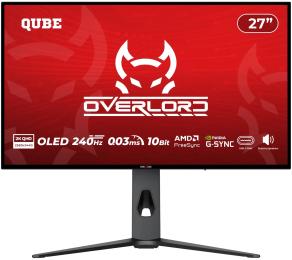 Монітор QUBE Overlord OLED OG27Q240HC Black 27