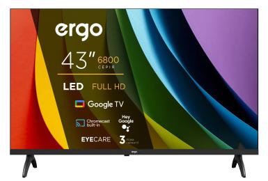 Телевізор Ergo 43JFS6800 Black 43