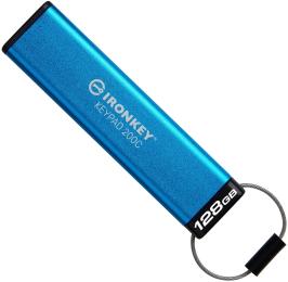 Флеш память Kingston USB3.2 128GB Kingston IronKey Keypad 200 Type-C (IKKP200C/128GB) Blue