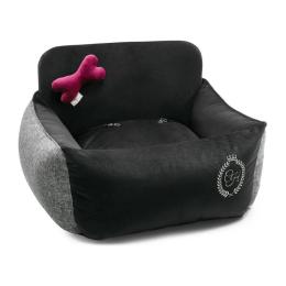 Автомобільне крісло для тварин Chloes Home Paris M/L 65х45 см чорне (CLH1004)