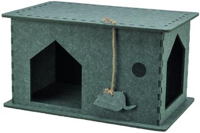 Будиночок Trixie Lene для котів фетр 54х30х35 см сірий