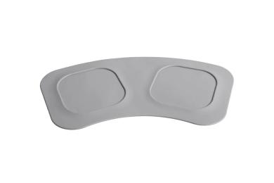 Килимок під миски Fiboo Антиковзкий 43х22 см світло-сірий (FIB0015)