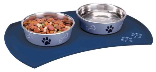 Килимок Trixie під миски силіконовий Blue 48 х 27 см