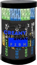 Ласощі для котів Lucky Star Мікс лагідного рибного пюре у стіках лосось-тунець 24 шт (4821234762498)