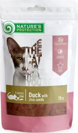 Ласощі для котів Natures Protection with duck with chia seeds 75 г (SNK46113)