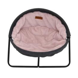 Лежак для тварин MISOKO&amp;CO Pet bed round plush 45x45x22 см Gray Pink (HOOP31839)
