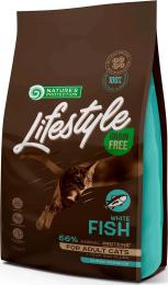 Сухий корм для кішок Natures Protection Lifestyle Grain Free White Fish Adult Cat 1.5 кг (NPLS45959)