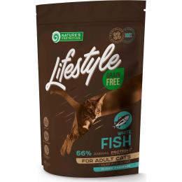 Сухий корм для кішок Natures Protection Lifestyle Grain Free White Fish Adult Cat 400 г (NPLS45958)