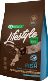 Сухий корм для кішок Natures Protection Lifestyle Grain Free White Fish Sterilised Adult Cat 1.5 кг (NPLS45802)
