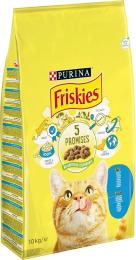 Сухий корм для кішок Purina Friskies з лососем та овочами 10 кг (5997204515469)