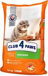 Сухий корм для кішок Club 4 Paws Premium з куркою 14 кг (4820083909146)