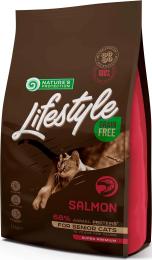 Сухий корм для кішок Natures Protection Lifestyle Grain Free Salmon Senior Cat 1.5 кг (NPLS45956)