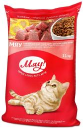 Сухий корм для кішок Мяу! Хрусткий карасик 11 кг (4820215365246)