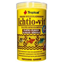 Корм Tropical Ichtio-Vit для всіх акваріумних риб пластівці 50 г/ 250 мл