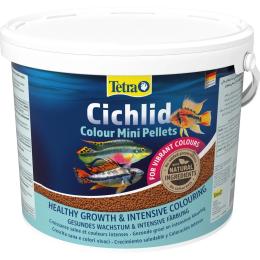 Корм Tetra Cichlid Colour Mini для невеликих цихлід для яскравості забарвлення гранули 10 л