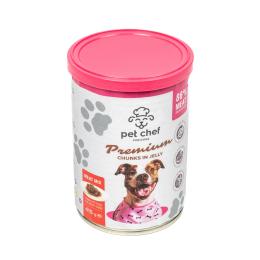 Вологий корм для собак Pet Chef Chunks in Jelly Meat Mix 415 г