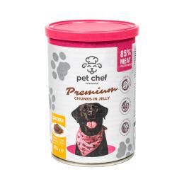 Вологий корм для собак Pet Chef Chunks in Jelly Chicken 415 г