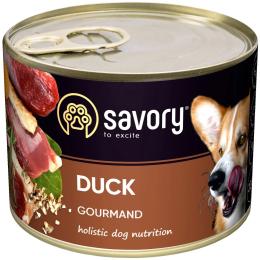 Корм вологий Savory Dog Gourmand Duck паштет для дорослих собак усіх порід з качкою 200 г