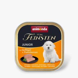 Корм вологий Vom Feinsten Junior with Poultry Turkey hearts 150 г