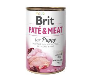 Корм вологий Brit Care Pate and Meat для цуценят з куркою та індичкою 400 г