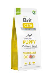 Корм сухий Brit Care Dog Sustainable Puppy для цуценят з куркою та комахами 12 кг