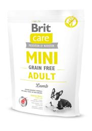 Корм сухий Brit Care Grain Free Mini Adult Lamb для дорослих собах мініатюрних порід з ягням 400 г