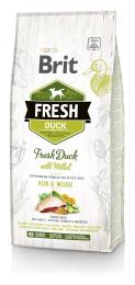 Корм сухий Brit Fresh Duck/Millet Active Run and Work для дорослих активних собак з качкою та пшоном 12 кг
