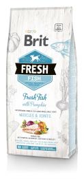 Корм сухий Brit Fresh Fish/Pumpkin Adult Large для дорослих собак великих порід для м язів та суглобів з рибою та гарбузом 12 кг