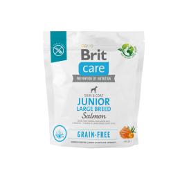 Корм сухий Brit Care Dog Grain-free Junior Large Breed для молодих собак великих порід беззерновий з лососем 1 кг