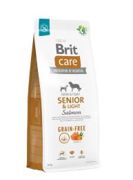 Корм сухий Brit Care Dog Grain-free Senior and Light для старіючих собак беззерновий з лососем 12 кг