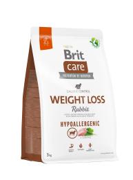 Корм сухий Brit Care Dog Hypoallergenic Weight Loss для собак із зайвою вагою гіпоалергенний з кроликом 3 кг