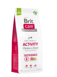 Корм сухий Brit Care Dog Sustainable Activity для дорослих собак з підвищеною активністю з куркою та комахами 12 кг