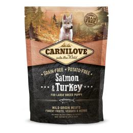 Корм сухий Carnilove Puppy Large Breed Salmon and Turkey для цуценят великих порід з лососем та індичкою 1,5 кг