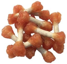 Ласощі для собак Lucky Star Мякі гантельки з мясом курки на пресованій кістці з сиром шкір 6 см 200 г (4820112457884)