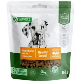 Ласощі для собак Natures Protection Poultry Healthy Growth for Junior 150 г (KIKNPSP47238)