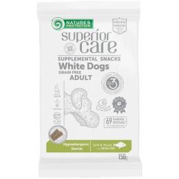 Ласощі для собак Natures Protection Superior Care White Dogs Hypoallergenic &amp; Dental Care 150 г (KIKNPSC47202)