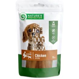 Ласощі для собак Natures Protection стіки з курки 75 г (SNK46108)