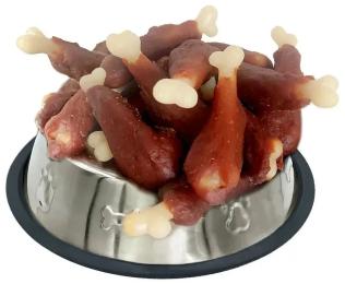 Ласощі для собак Lucky Star Мяка качина гомілка з кальцієвою кісткою 7 см 200 г (4820144304774)