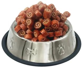 Ласощі для собак Lucky Star Міні-роли з мяким мясом качки та тріски 1-2 см 85 г (4820111434183)