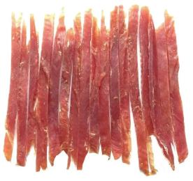 Ласощі для собак Lucky Star Соломка з качиного вяленого мяса 11 см 500 г (4820144201127)