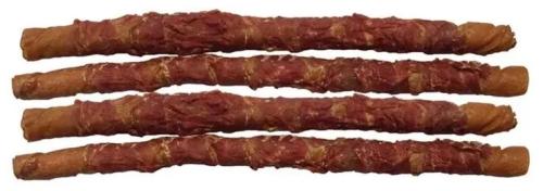 Ласощі для собак Lucky Star вите мясо качки на пресованій кістці 28 см 500 г (4820144201080)