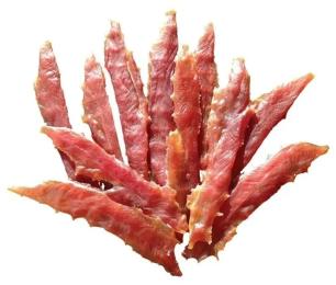 Ласощі для собак Lucky Star мяке качине вялене мясо 11 см 500 г (4820144201103)