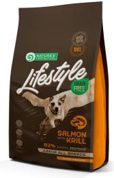 Сухий корм для собак Natures Protection Lifestyle Grain Free Salmon, Krill Junior All Breeds 1.5 кг (NPLS45686)