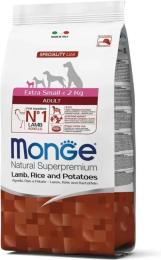 Сухий корм для собак Monge Extra Small Adult зі смаком ягняти 2.5 кг (8009470011488)