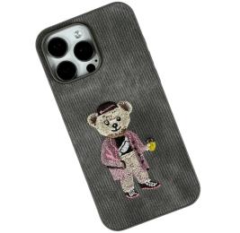Чохол-накладка Infinity Teddy Bear Case для iPhone 16 Pro Gray