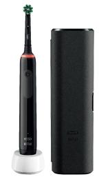 Електрична зубна щітка Oral-B Pro 3 3500 Black + Mondrian Travel Case (D505.513.3X)